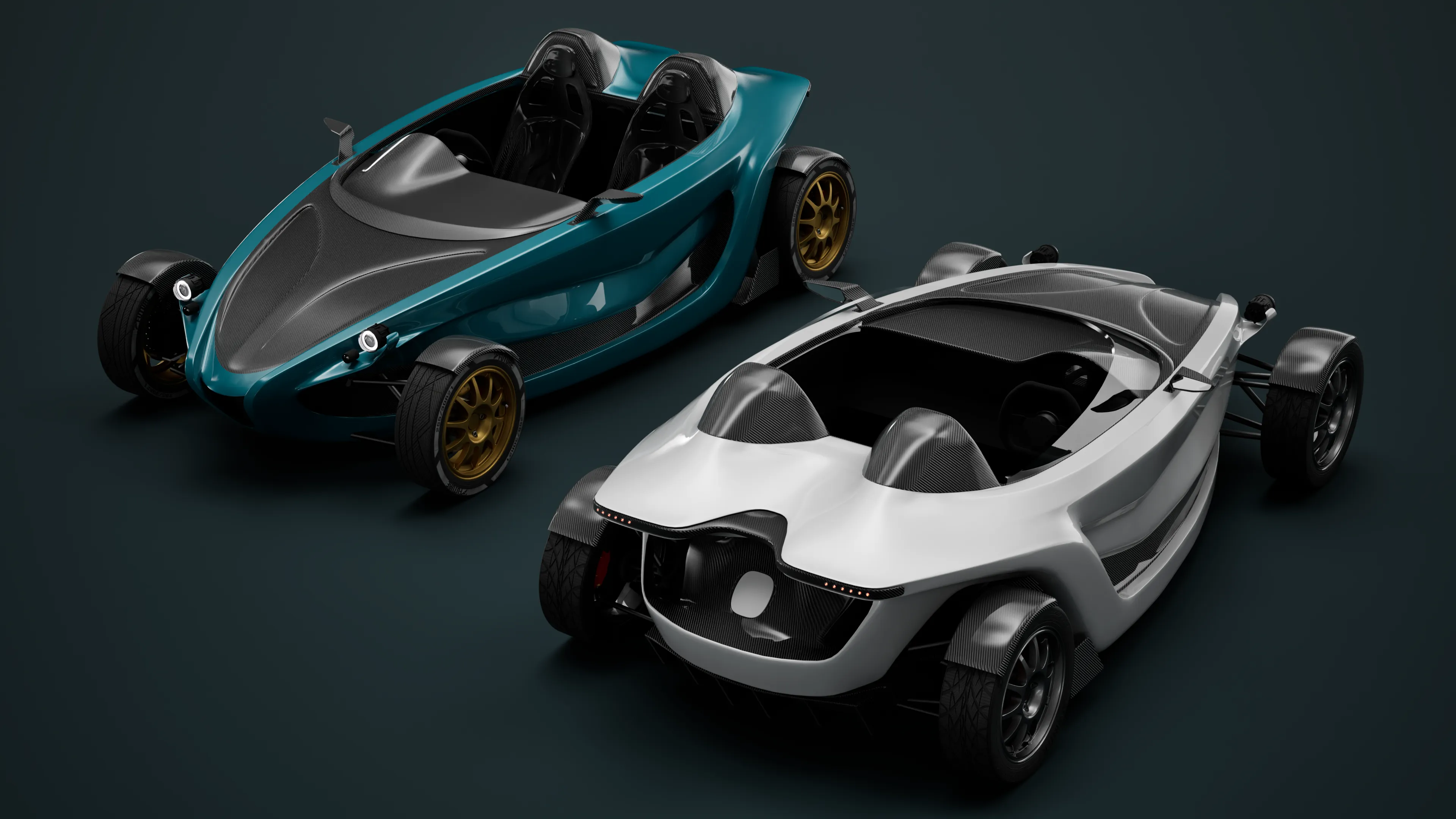 Yanee Speedster E and S — rear elevated view